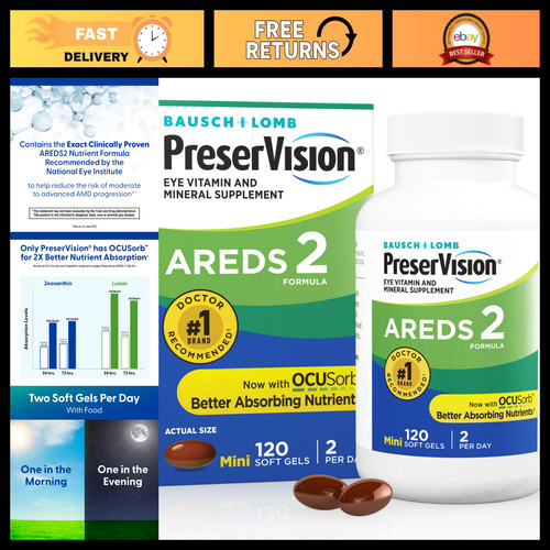 Areds eye vitamins - eye, with